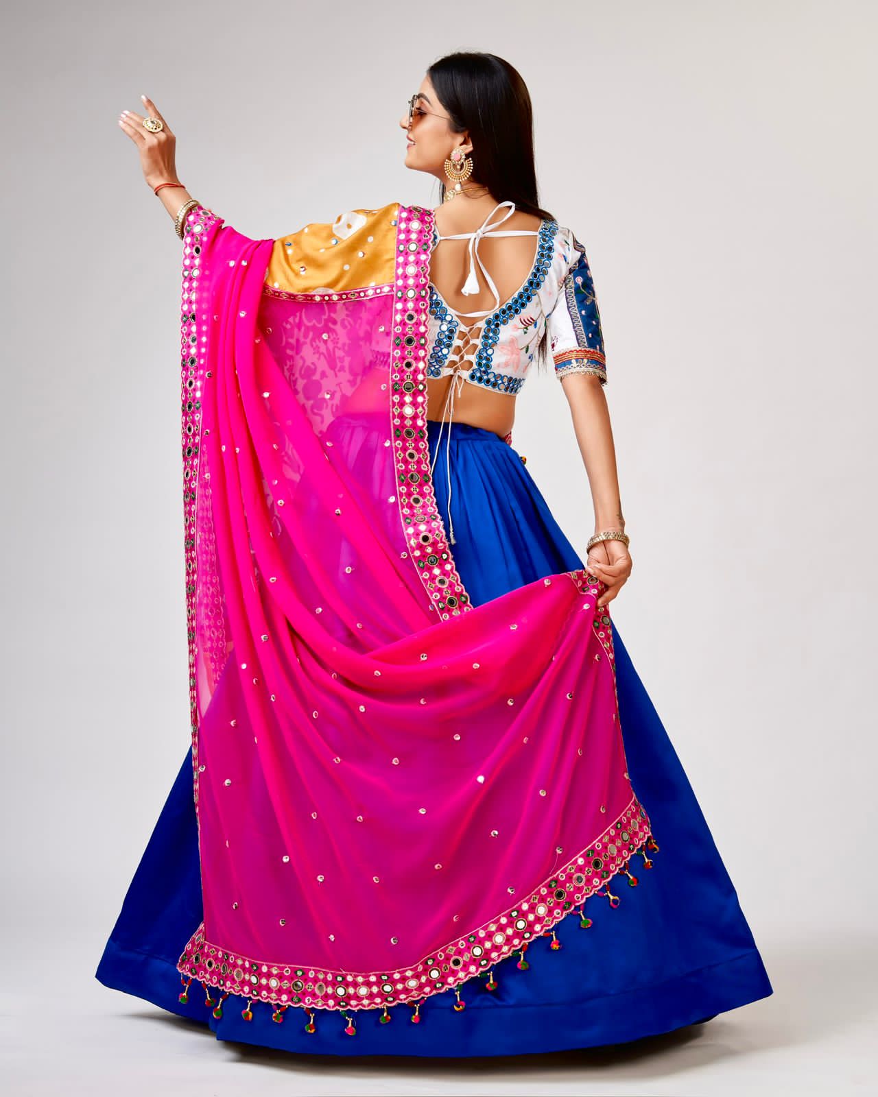 Mirror & Embroidery Work Navratri Chaniya Choli