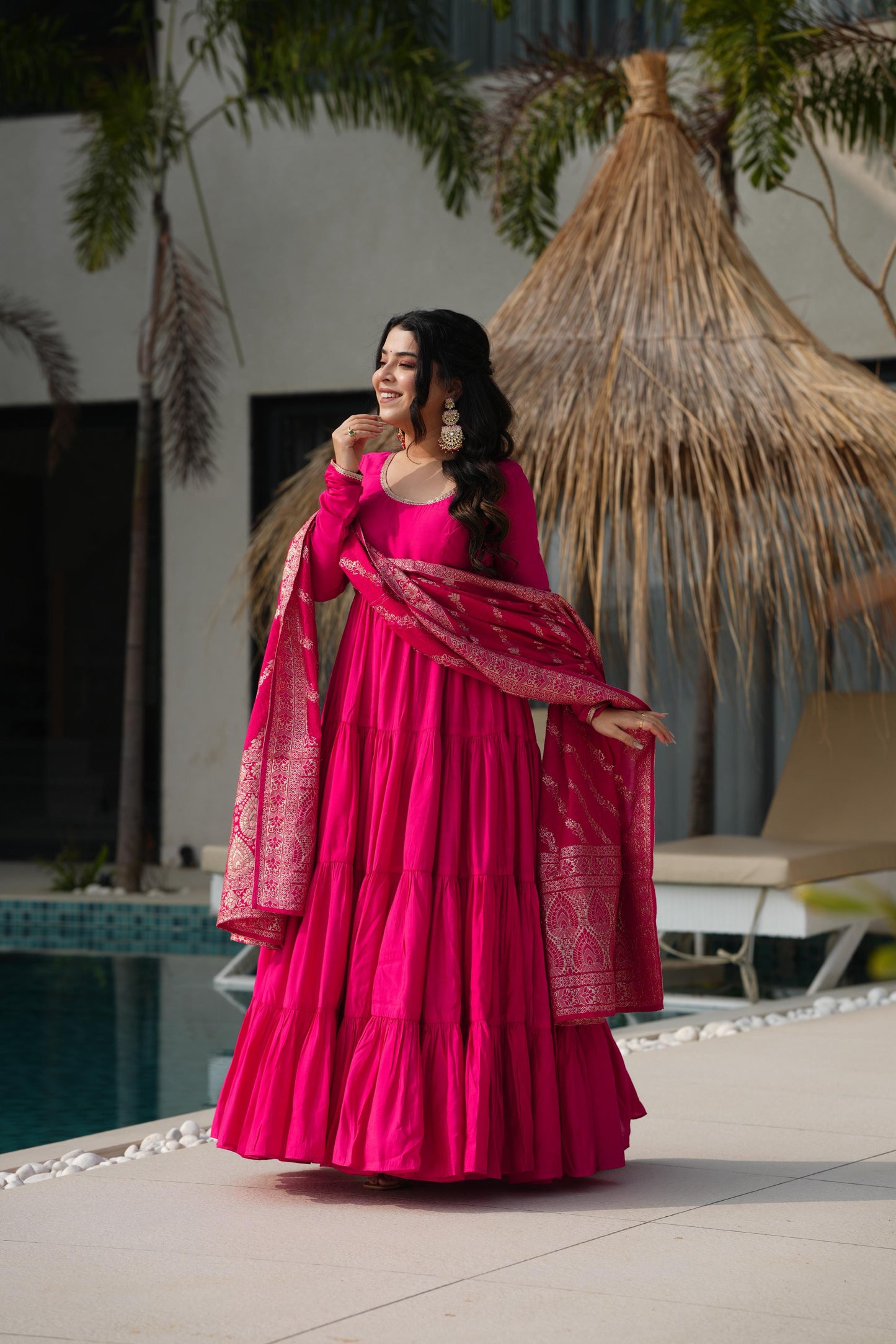 Festive Bloom Anarkali Edit