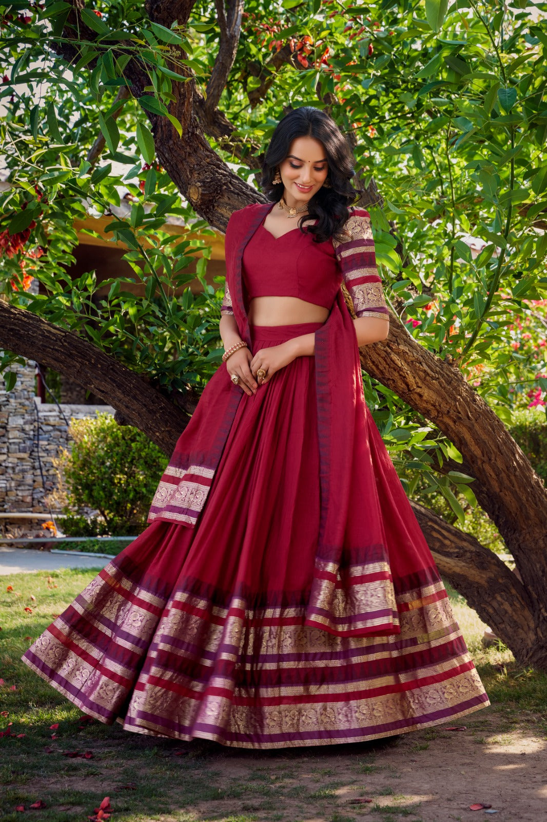 Royal Chanderi Lehenga Sets
