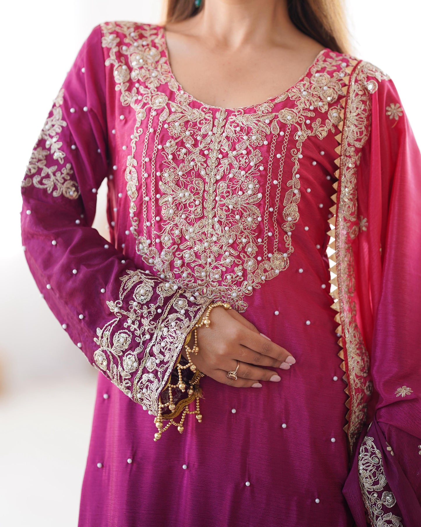 Graceful Dual Shaded Sharara Sets
