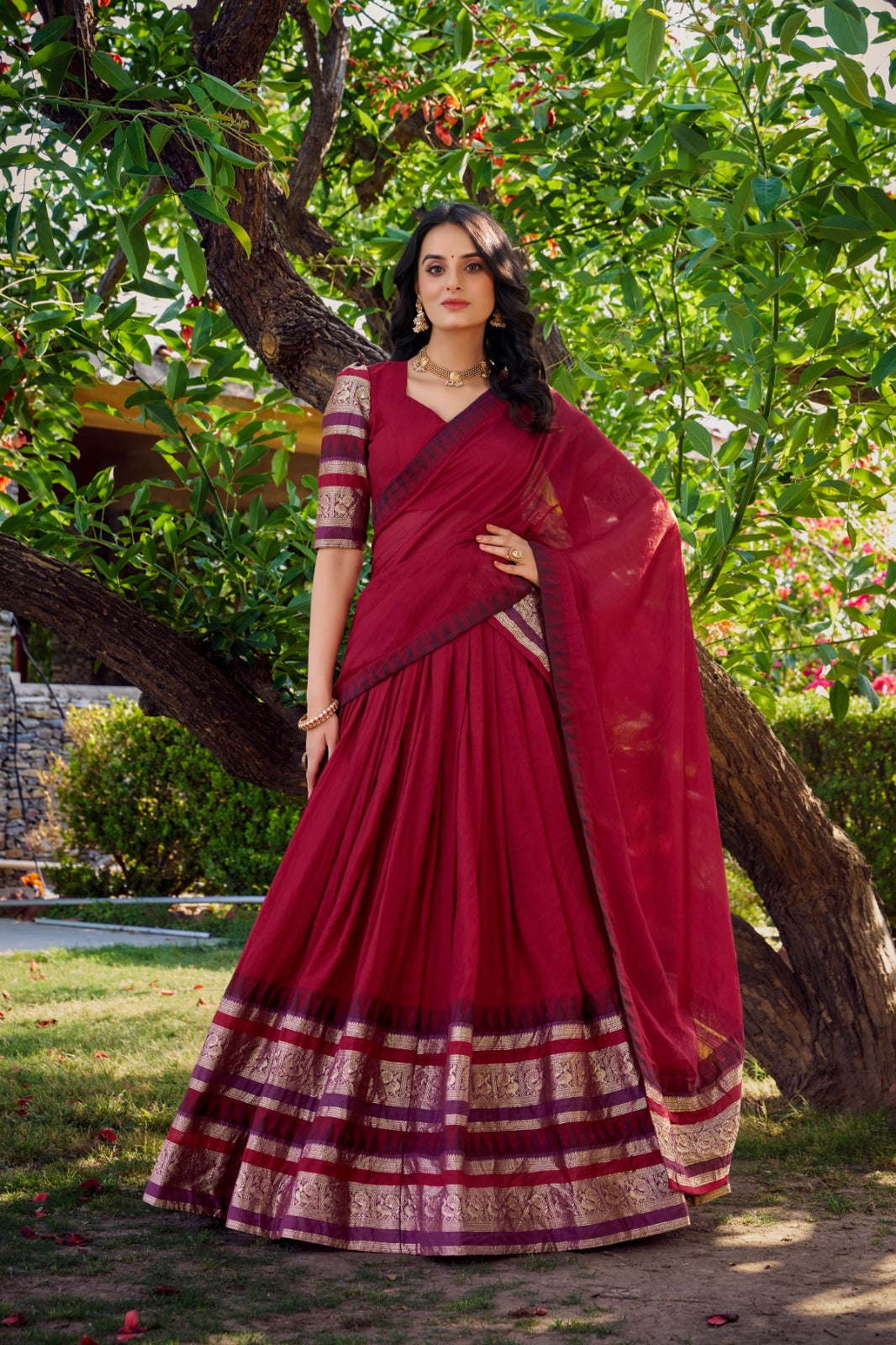 Royal Chanderi Lehenga Sets