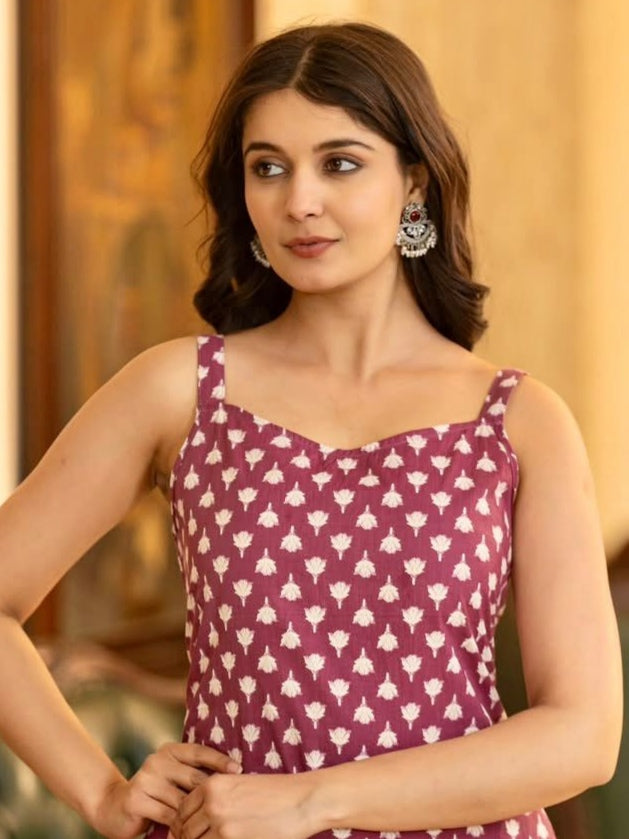 Easy Fit Sleeveless Cotton Kurti