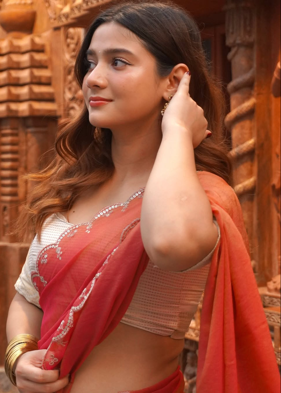 Shreya's Ivory Soft Glow Lehenga Set