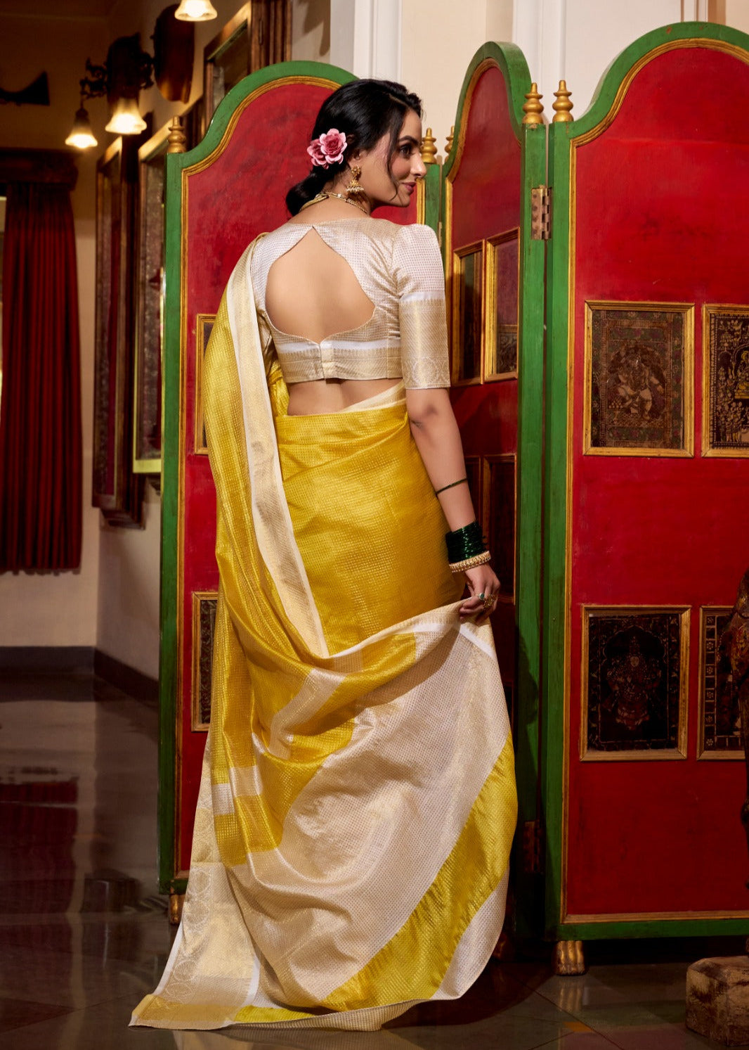Festive Shine Zari Work Saree