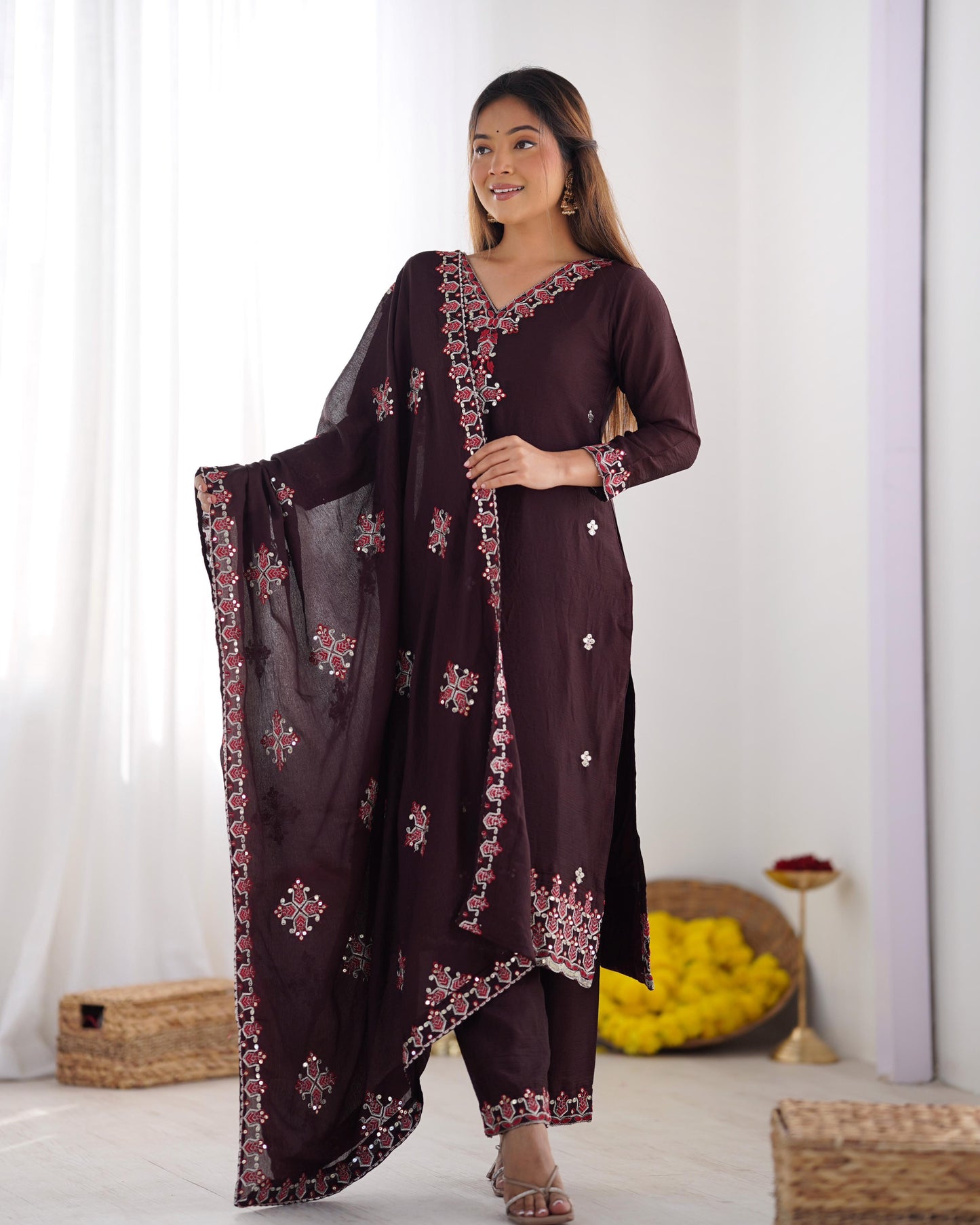 Summer Ease Embroidered Kurta Set