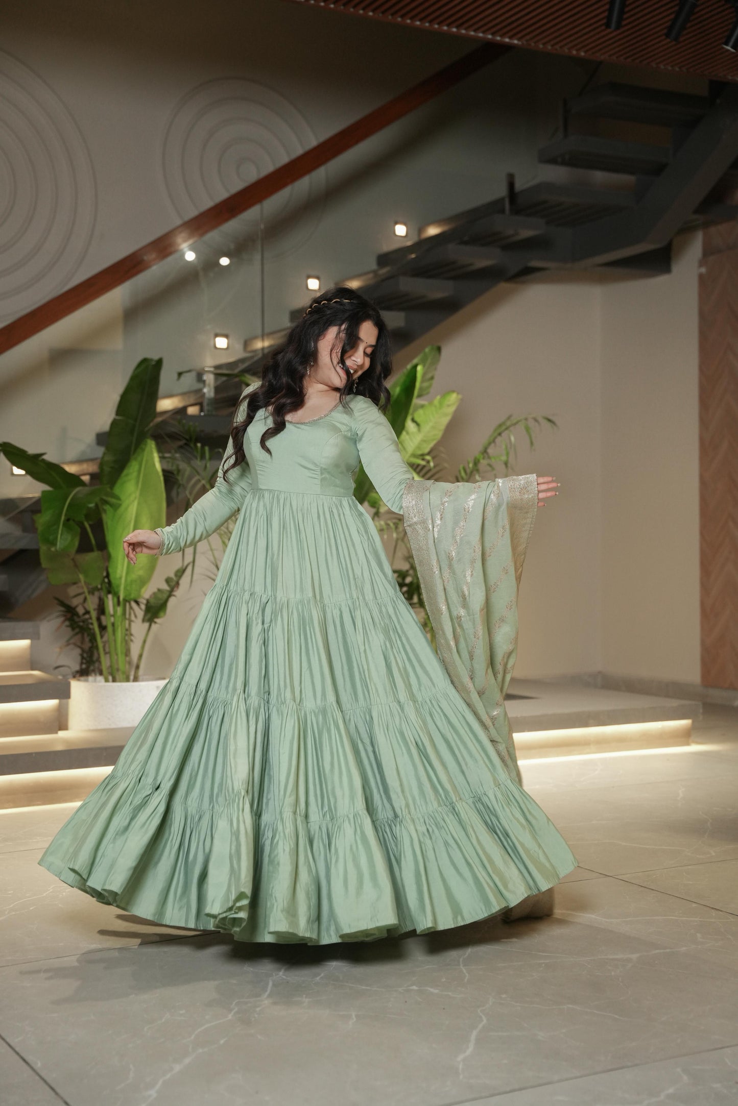 Festive Bloom Anarkali Edit
