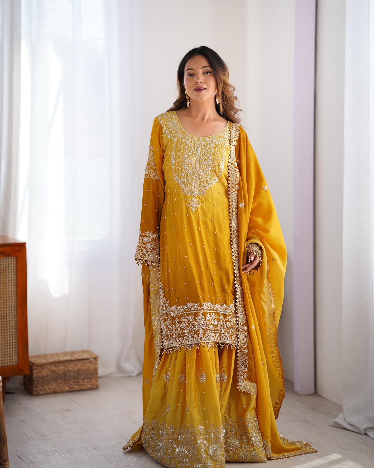 Graceful Dual Shaded Sharara Sets