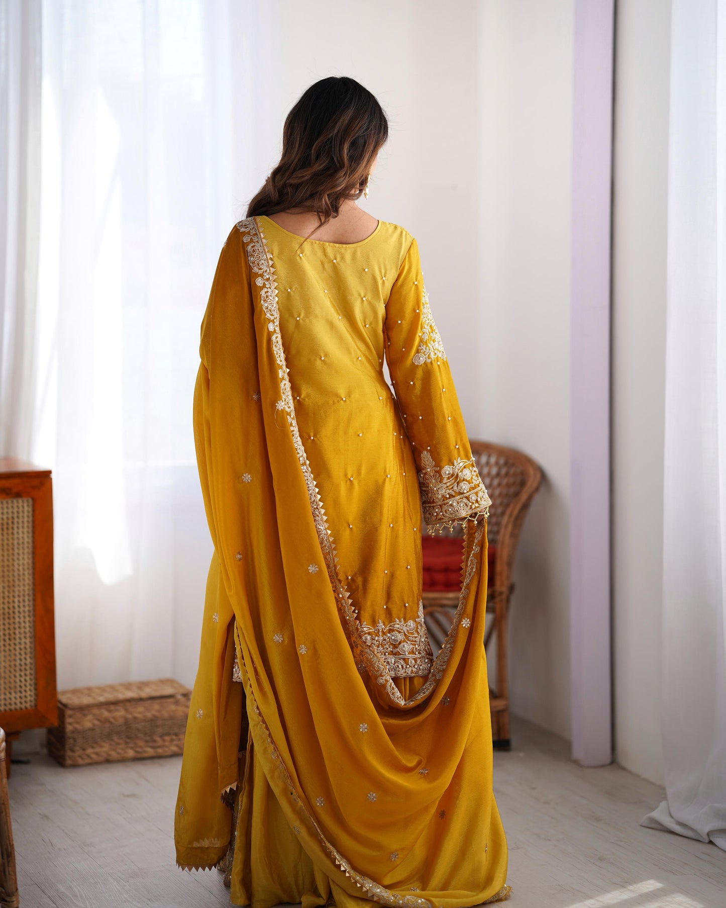 Graceful Dual Shaded Sharara Sets