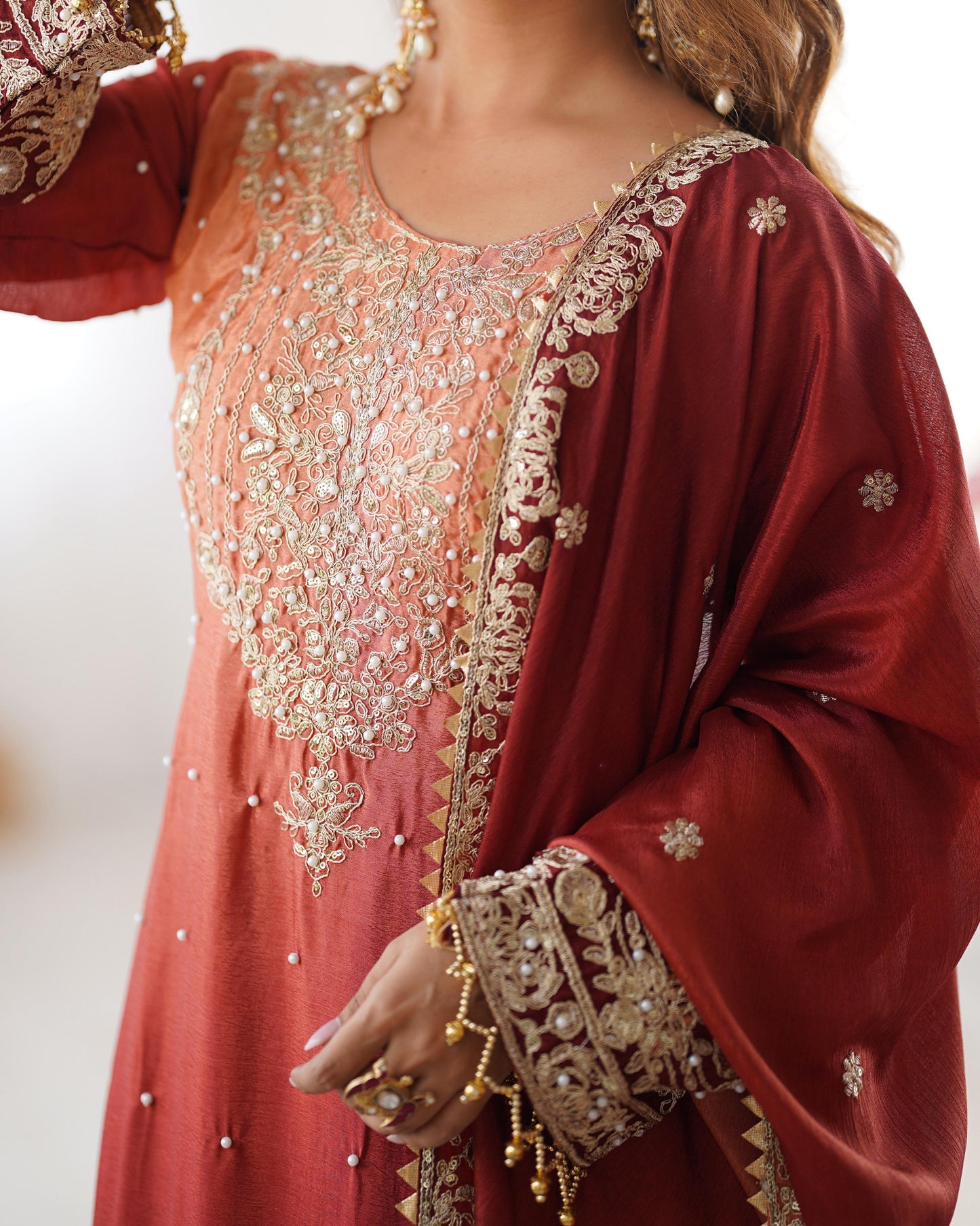 Graceful Dual Shaded Sharara Sets