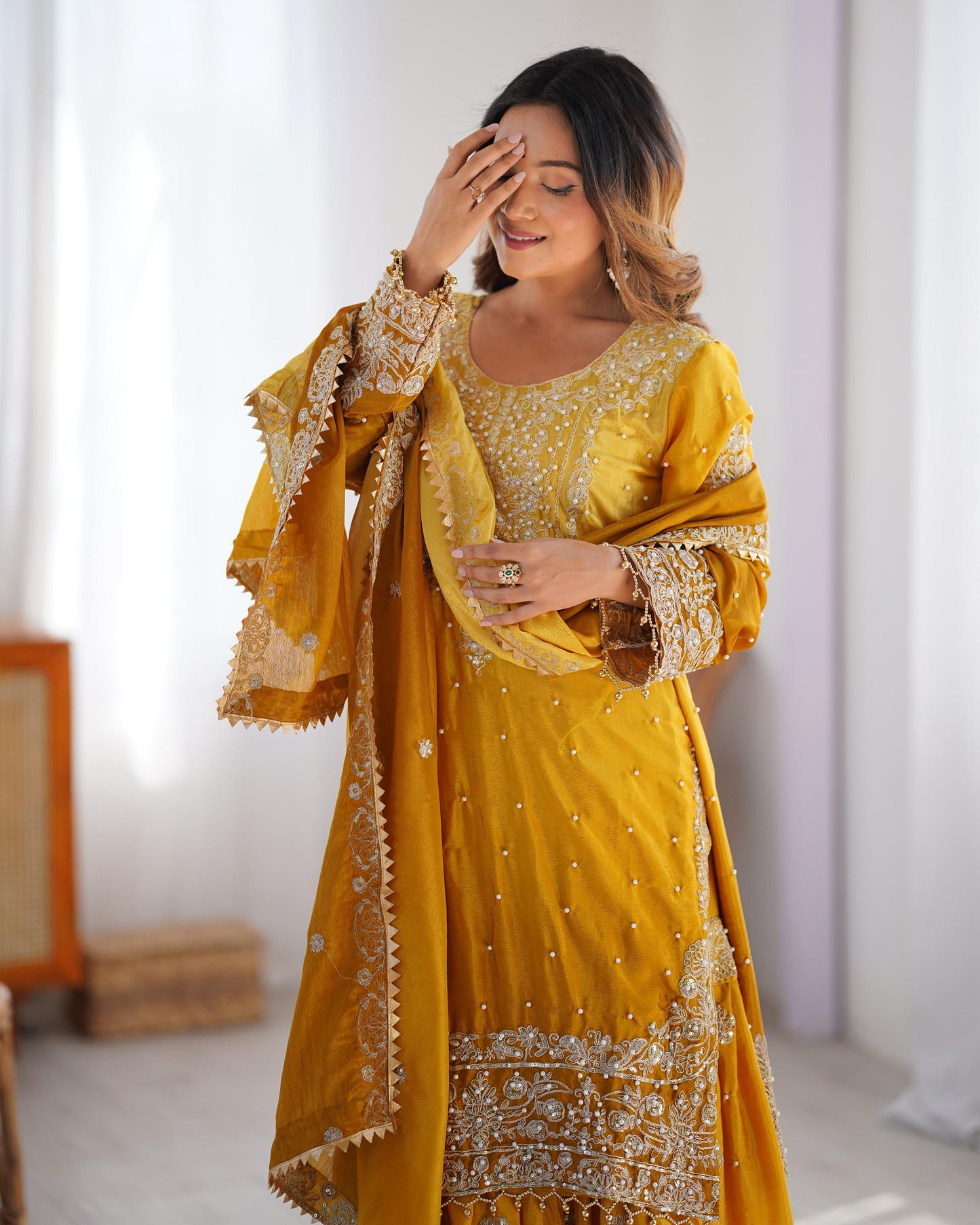 Graceful Dual Shaded Sharara Sets