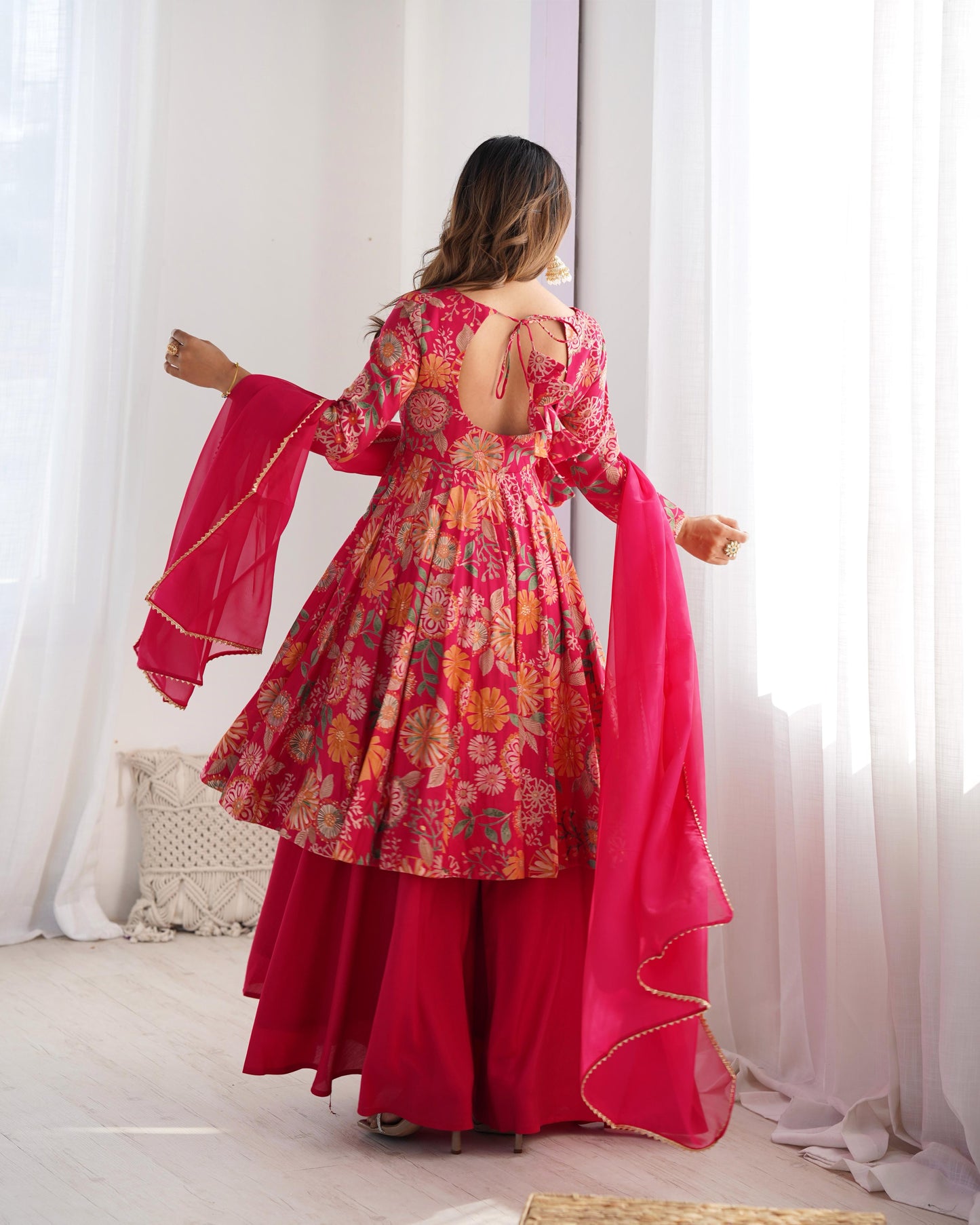 Fresh Romansilk Kurta Palazzo Set