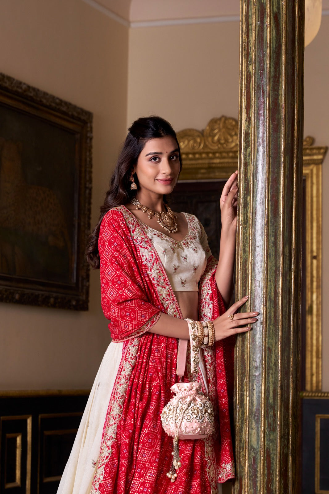 Subtle Shine Vichitra Silk Lehenga