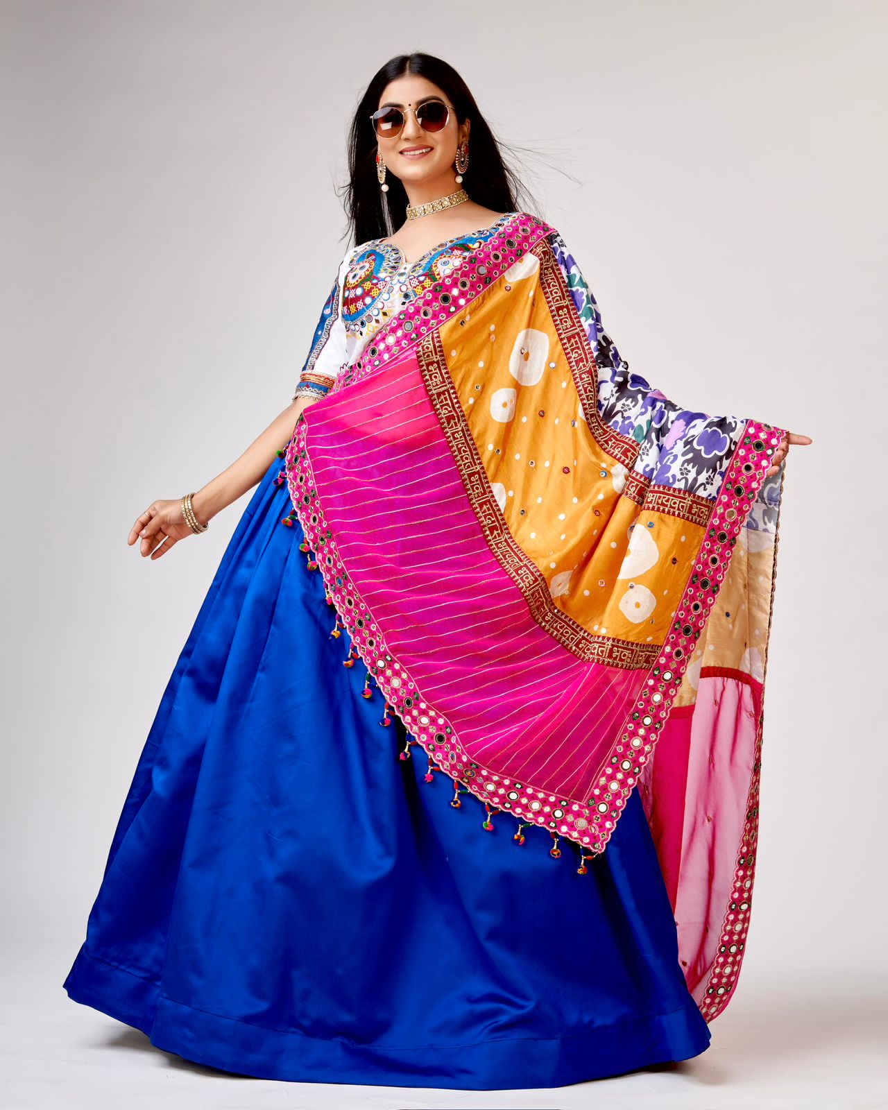 Mirror & Embroidery Work Navratri Chaniya Choli