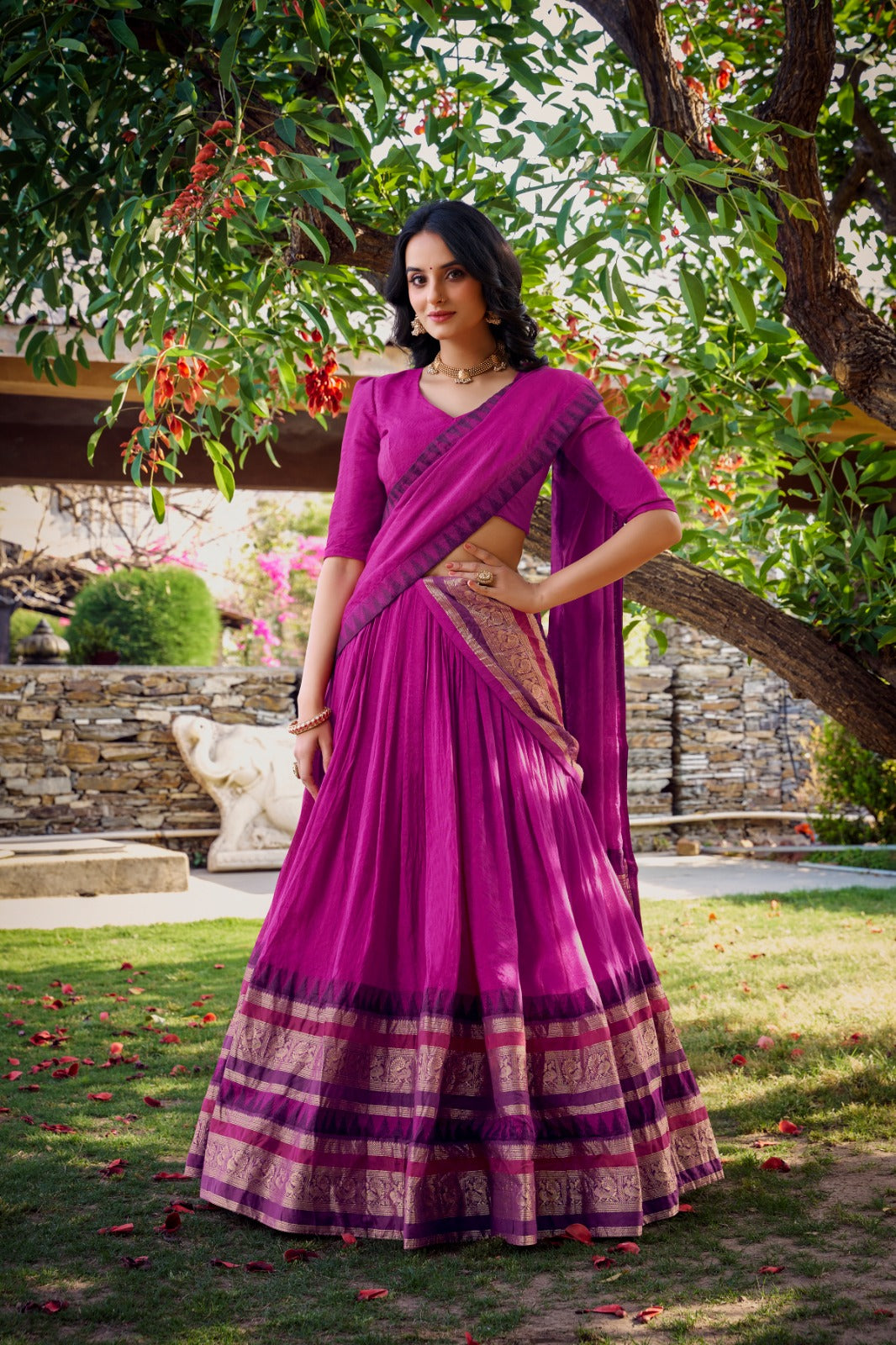 Royal Chanderi Lehenga Sets