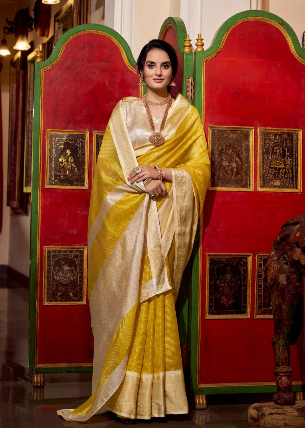 Festive Shine Zari Work Saree