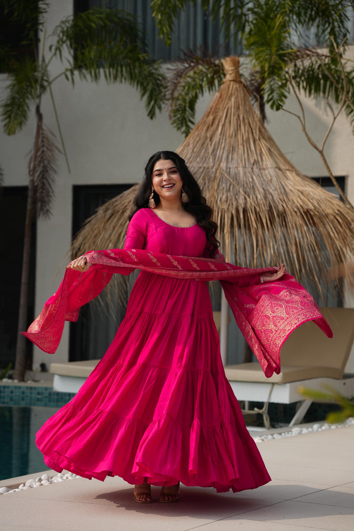 Festive Bloom Anarkali Edit