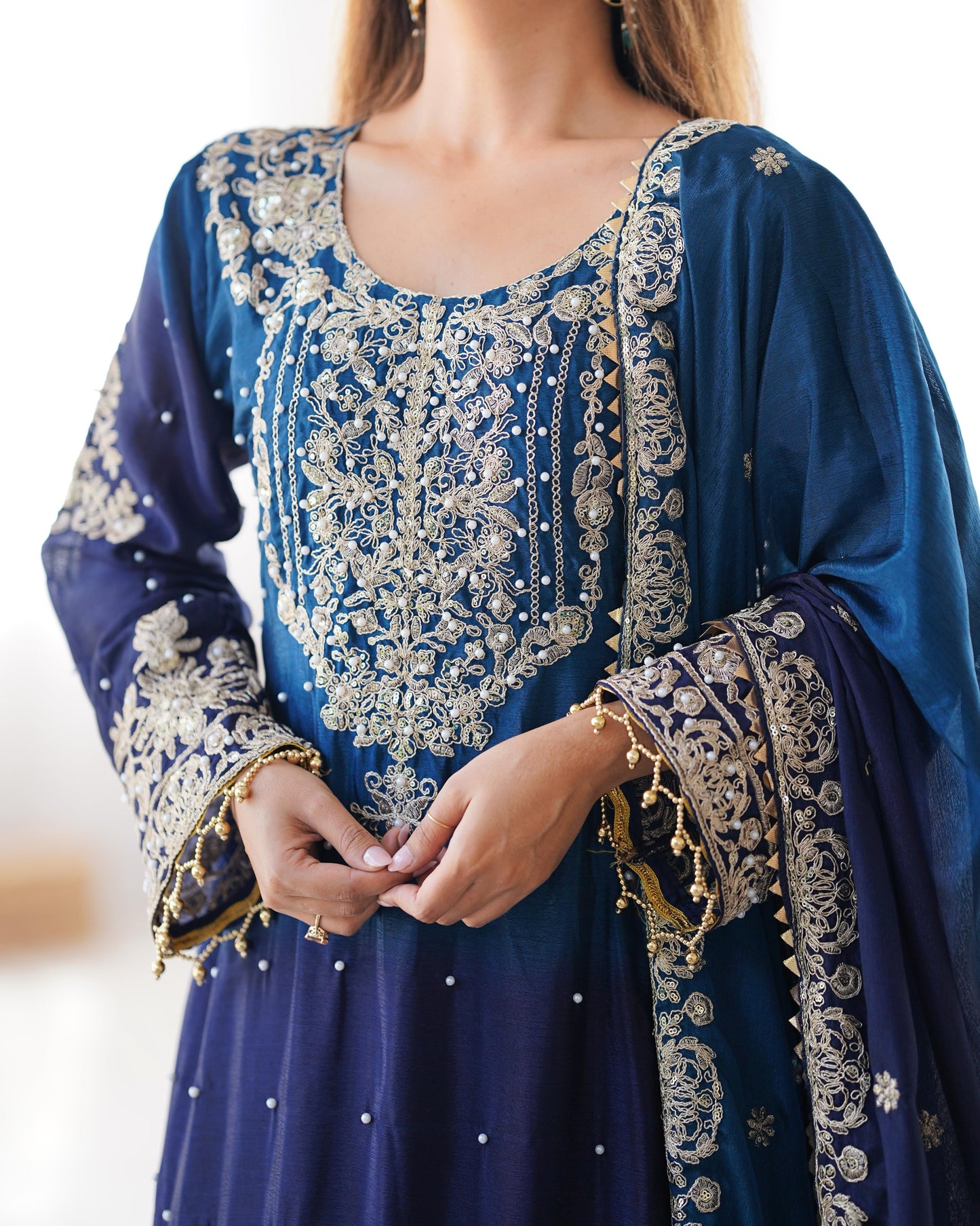 Graceful Dual Shaded Sharara Sets