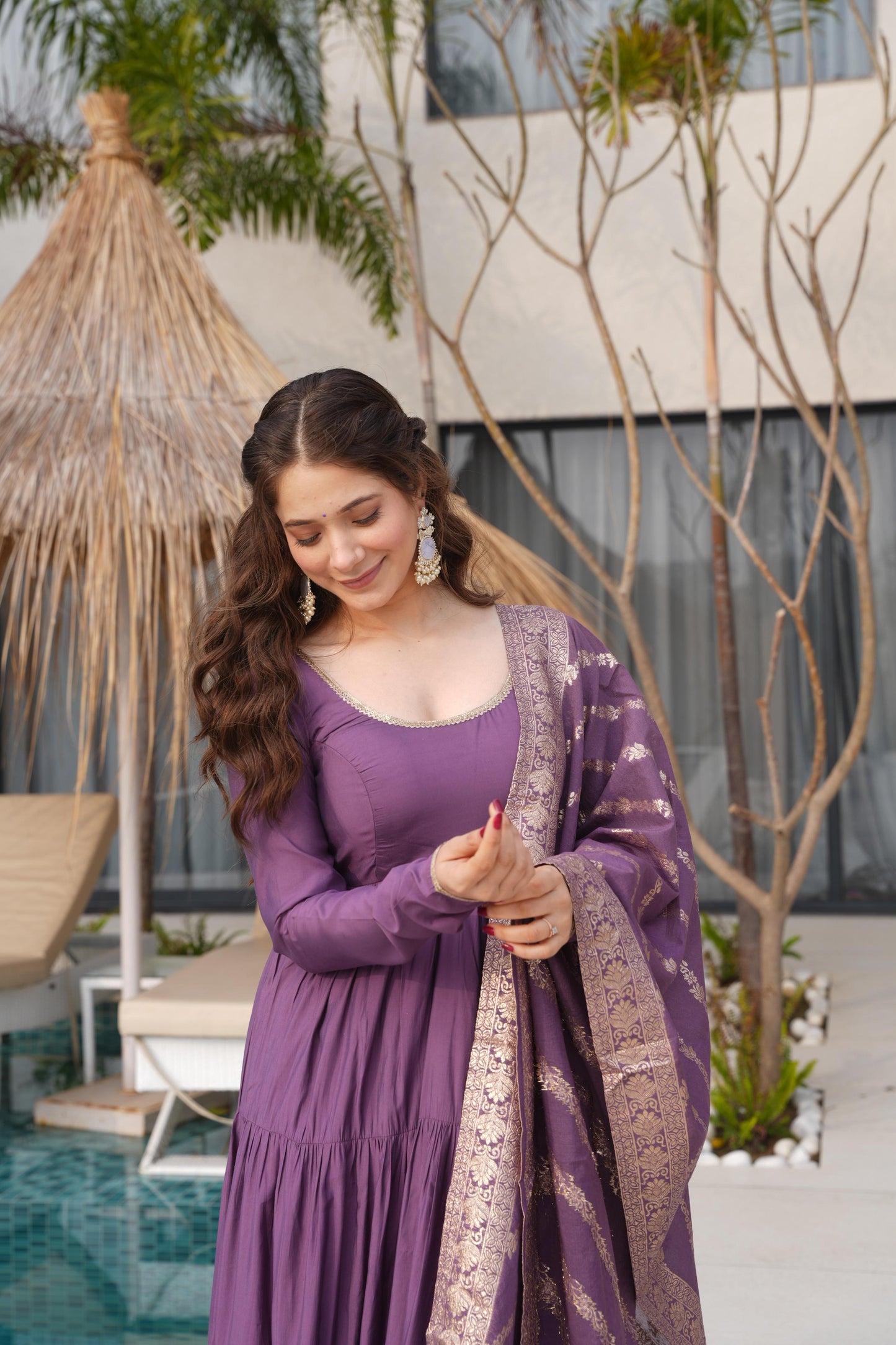 Festive Bloom Anarkali Edit