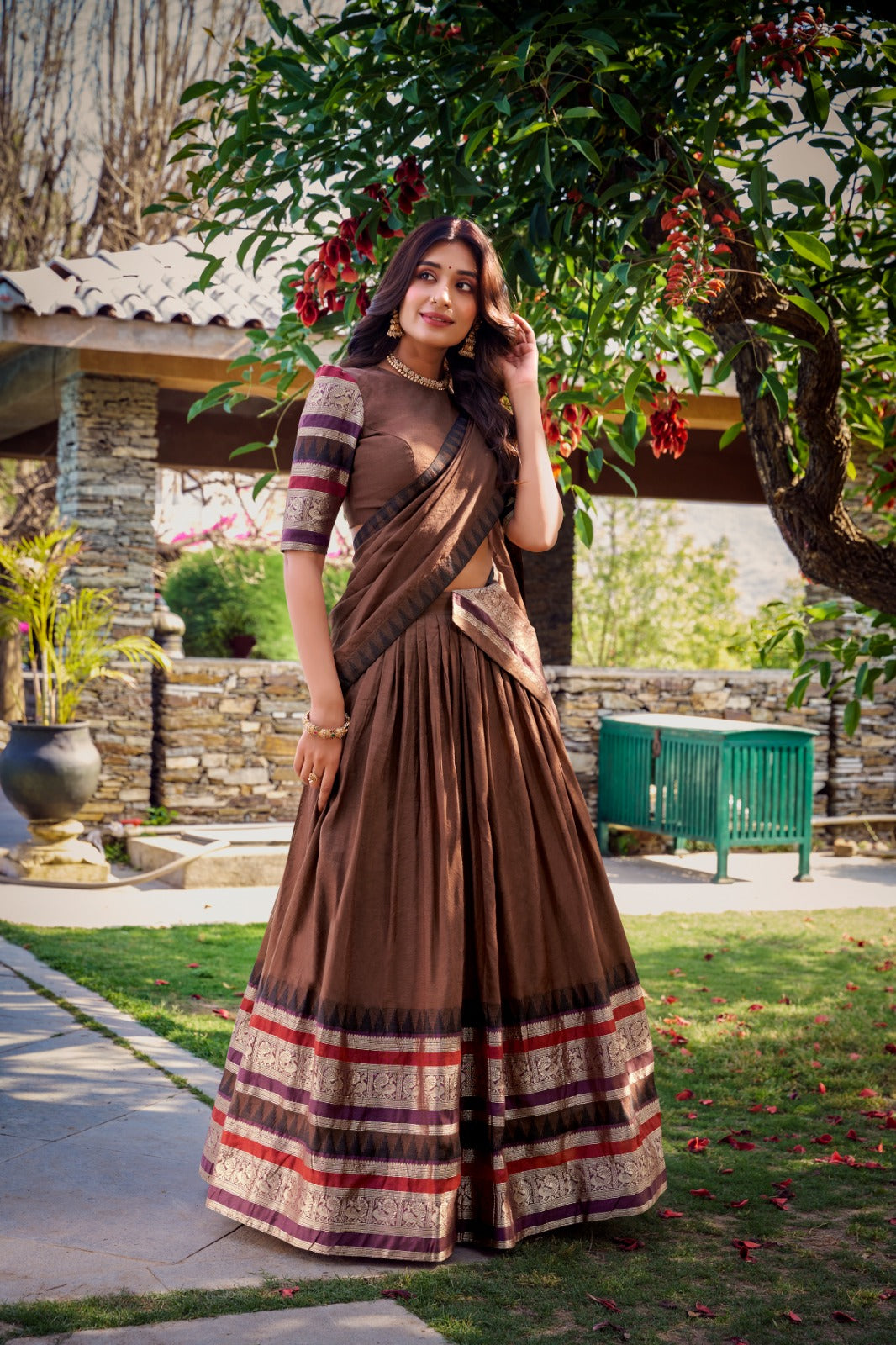 Royal Chanderi Lehenga Sets