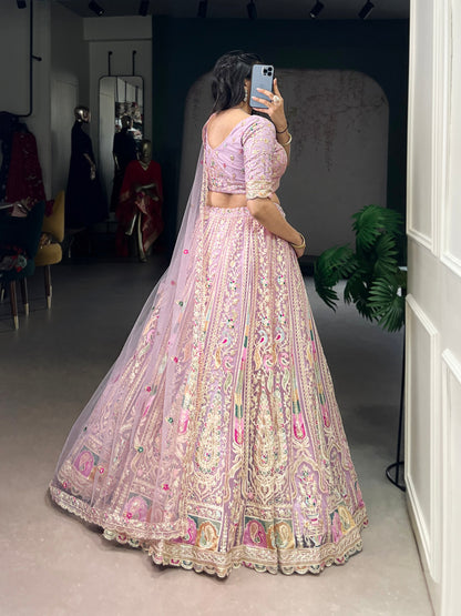 Luminous Intricate Embroidered Lehenga Look
