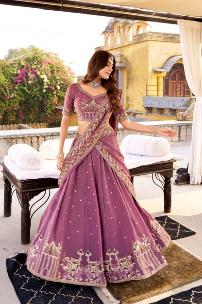 Sitara Sequined Embroidered Lehenga Sets