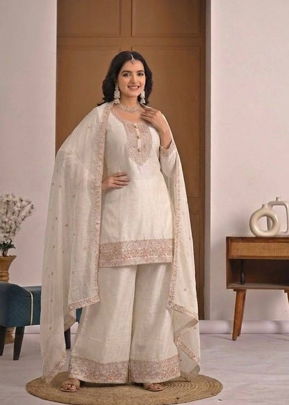 Aarohi Silk Embroidered Kurta Set