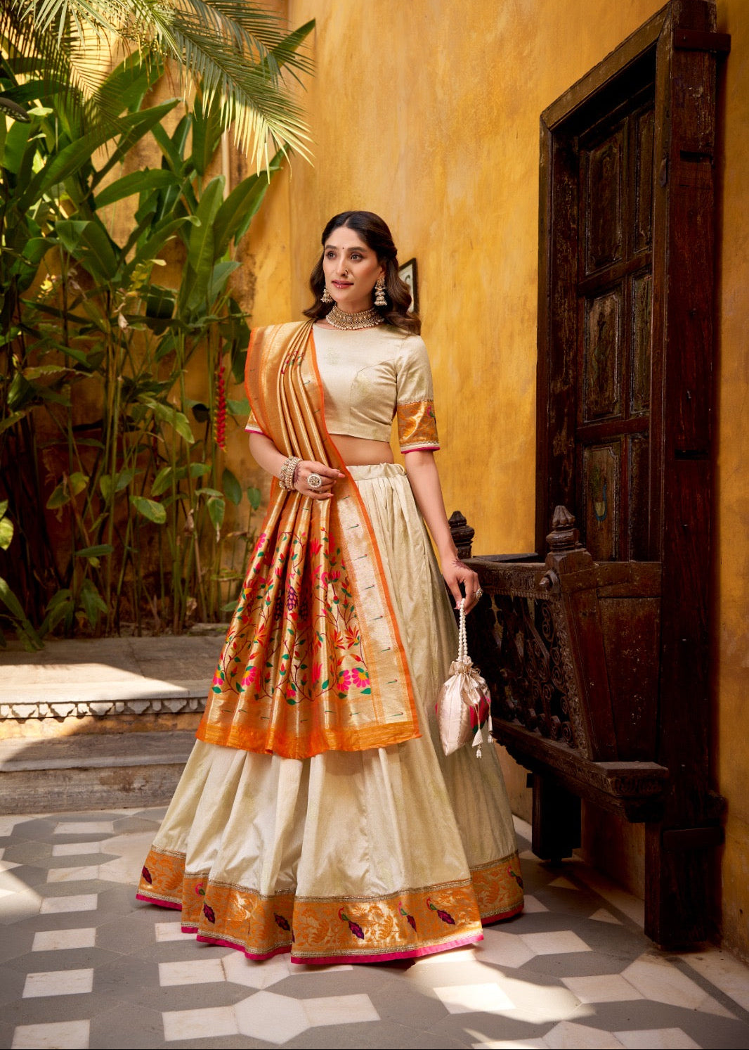 Sundari Zari Paithani Silk Lehenga