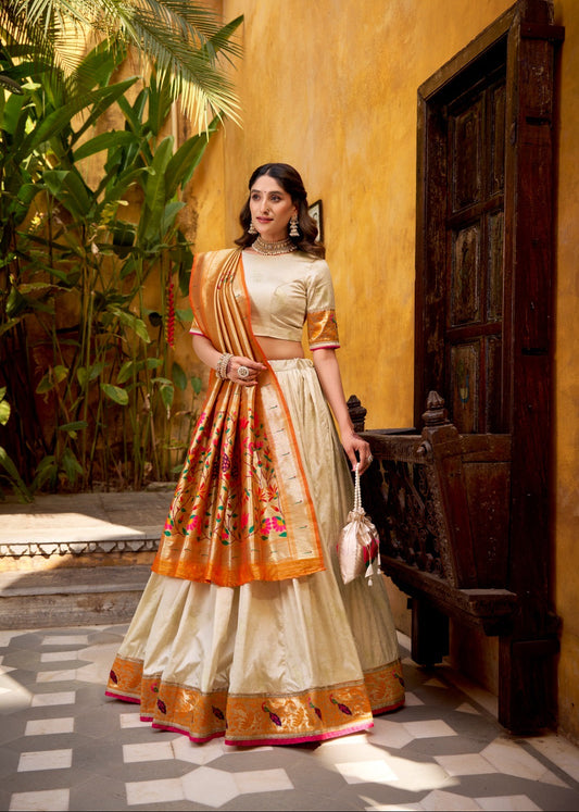 Sundari Zari Paithani Silk Lehenga