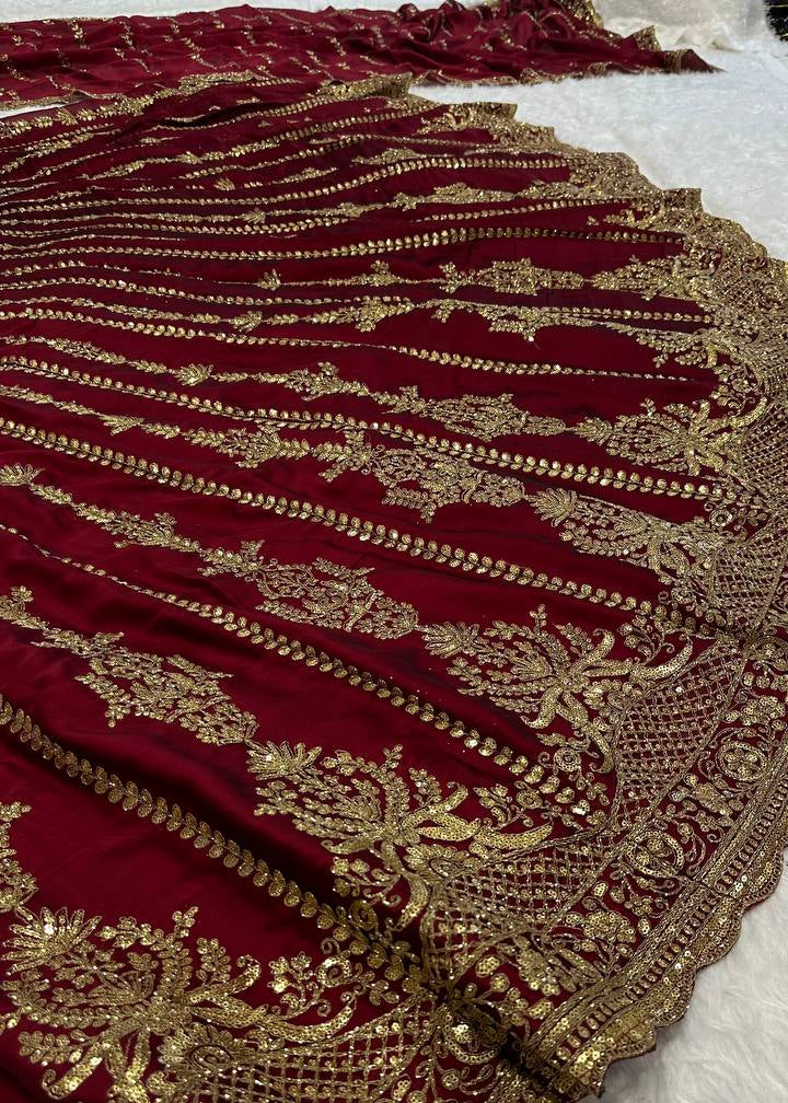 Golden Grace Kasturi Silk Lehenga