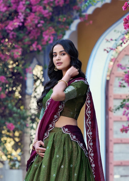 Nritya Chinon Zari Davani Collection