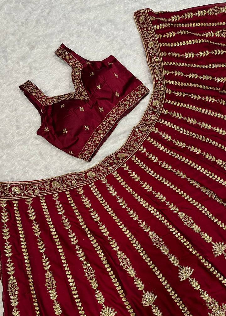Golden Grace Kasturi Silk Lehenga