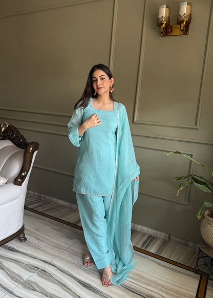 Soft Aqua Dream Suit Set
