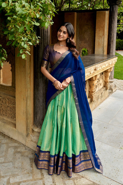 Kanchipuram Zari Weave Lehenga