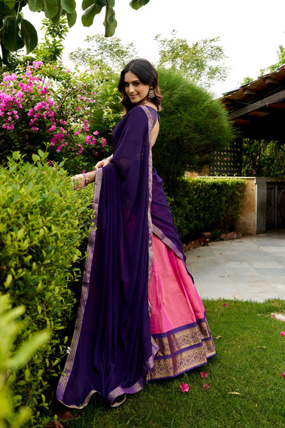 Kanchipuram Zari Weave Lehenga