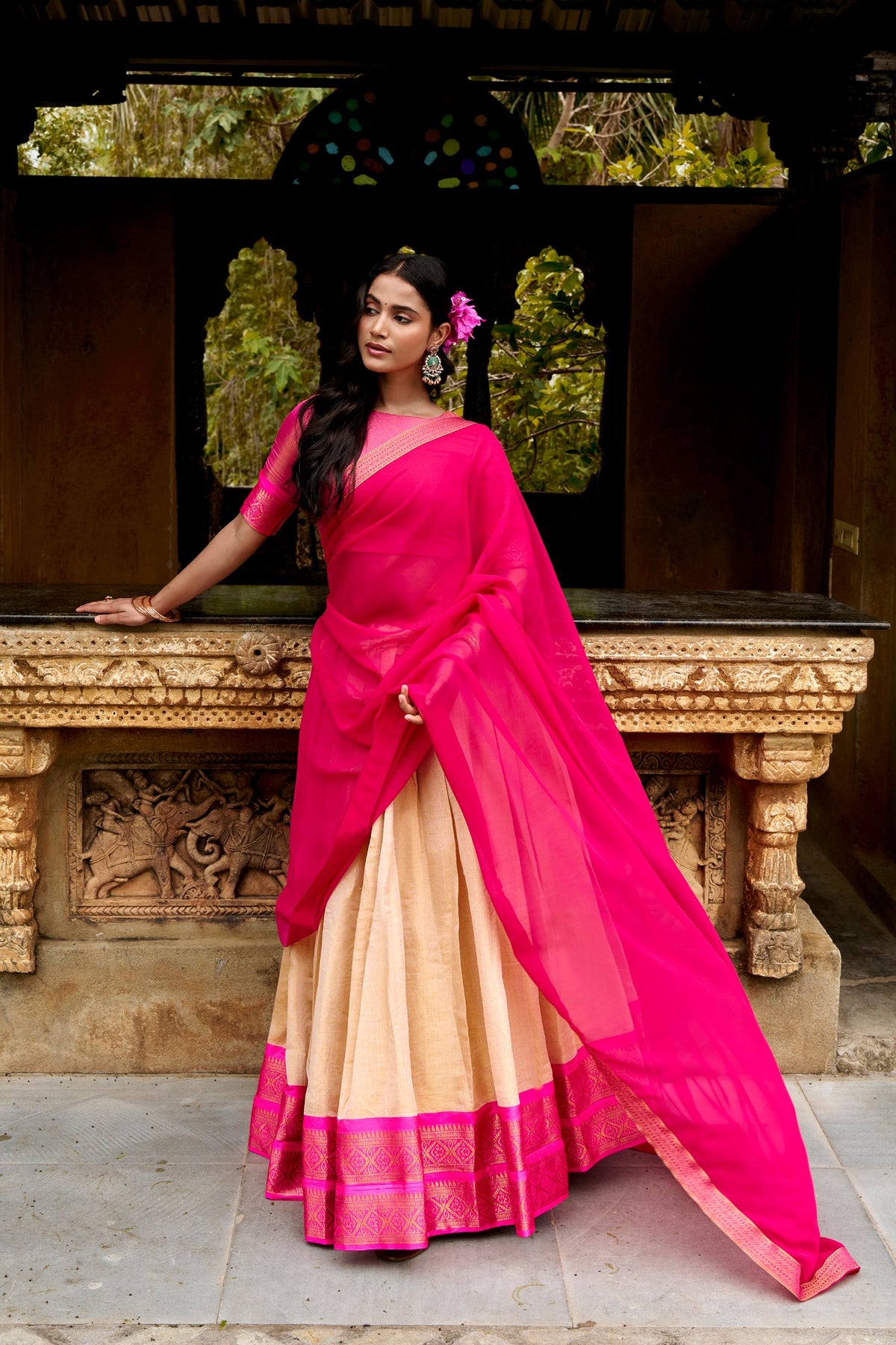 Kanchipuram Zari Weave Lehenga
