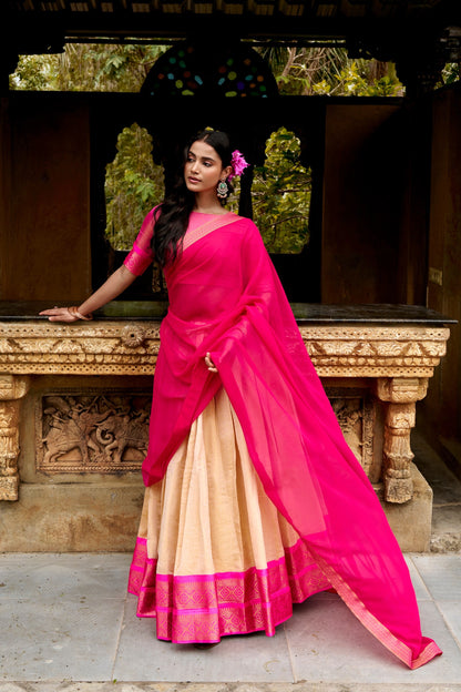Kanchipuram Zari Weave Lehenga