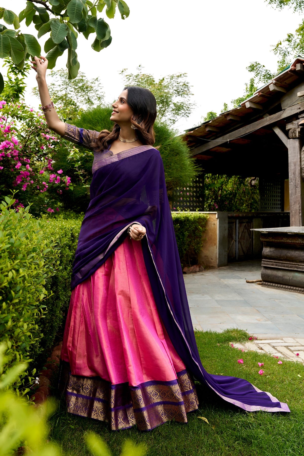 Kanchipuram Zari Weave Lehenga