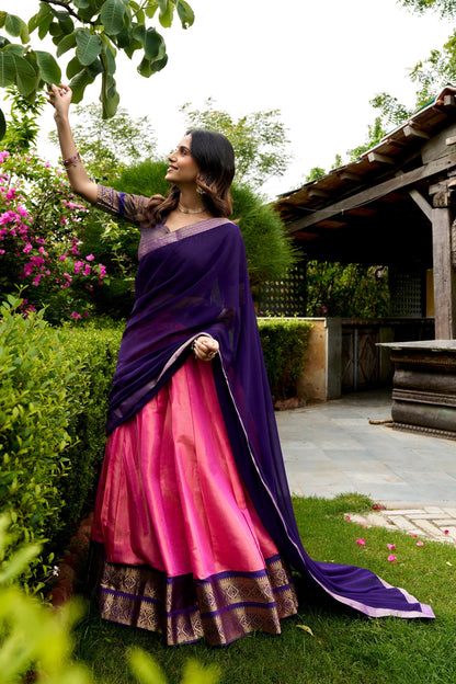 Kanchipuram Zari Weave Lehenga
