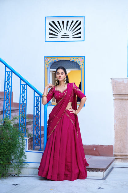 Chandrika Sequins Festive Lehenga Set