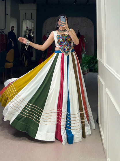 Dandiya Nights Mirror Lehenga
