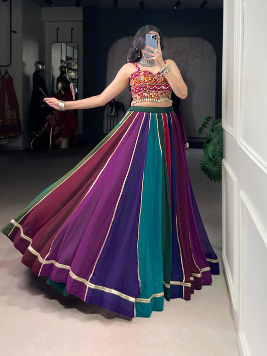 Graceful Georgette Festive Lehenga