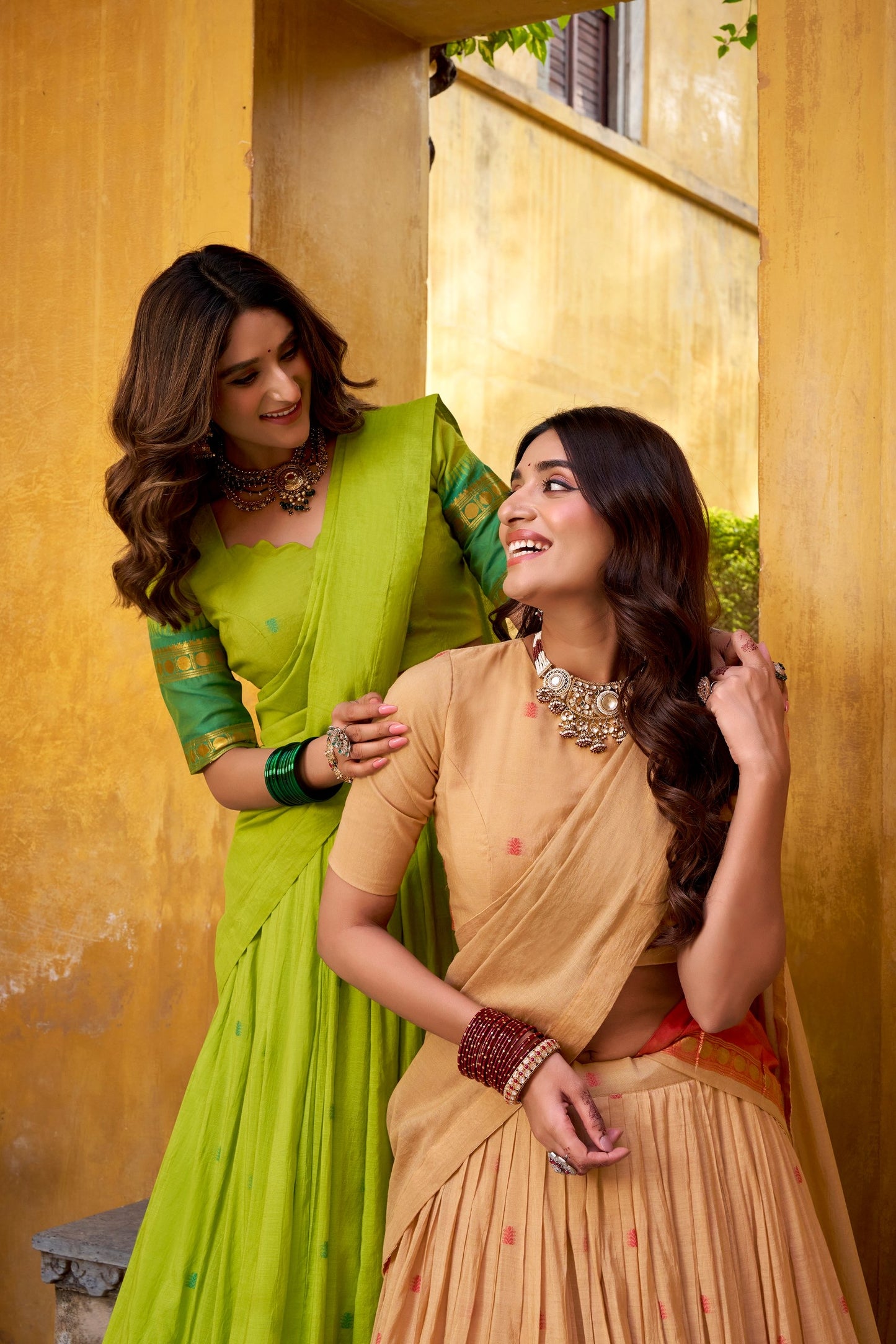 Pure Chanderi Half Saree Set