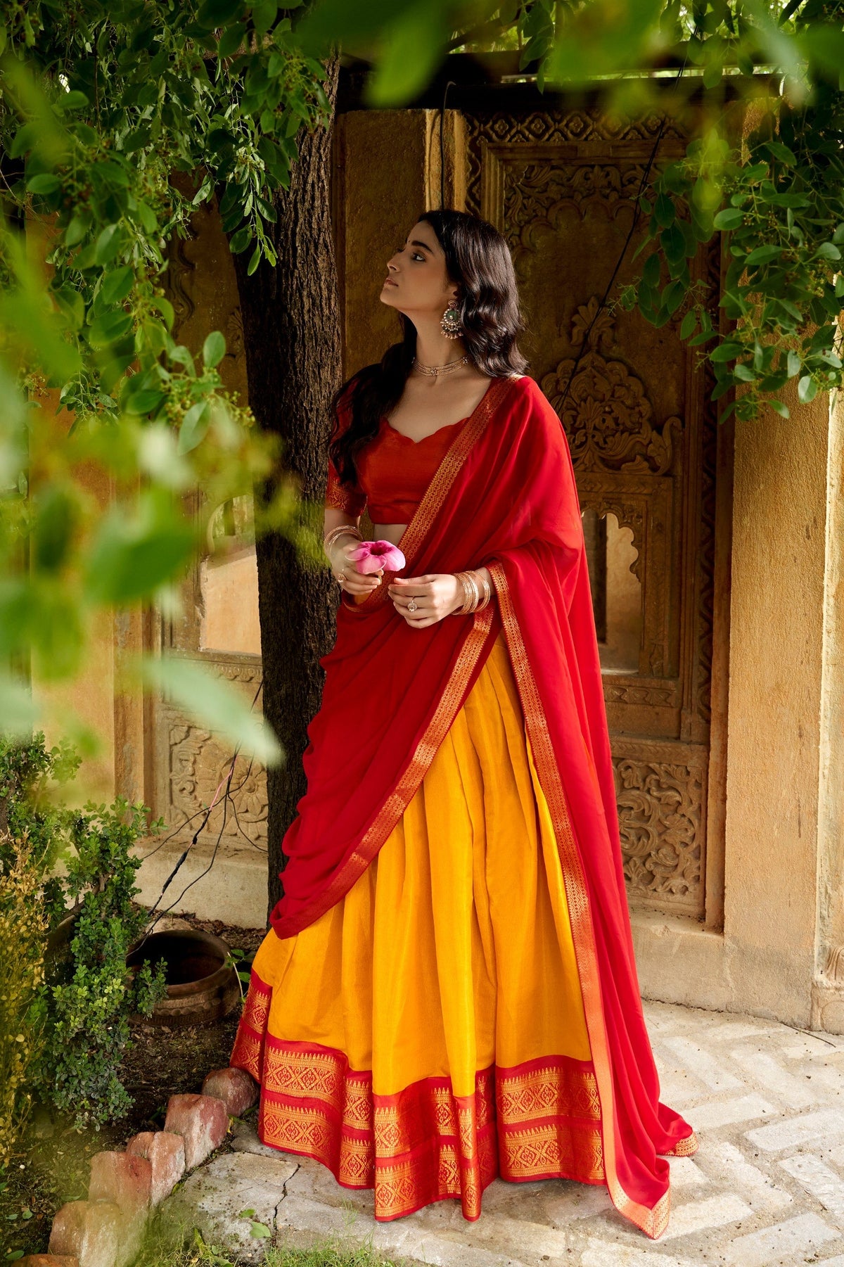 Kanchipuram Zari Weave Lehenga