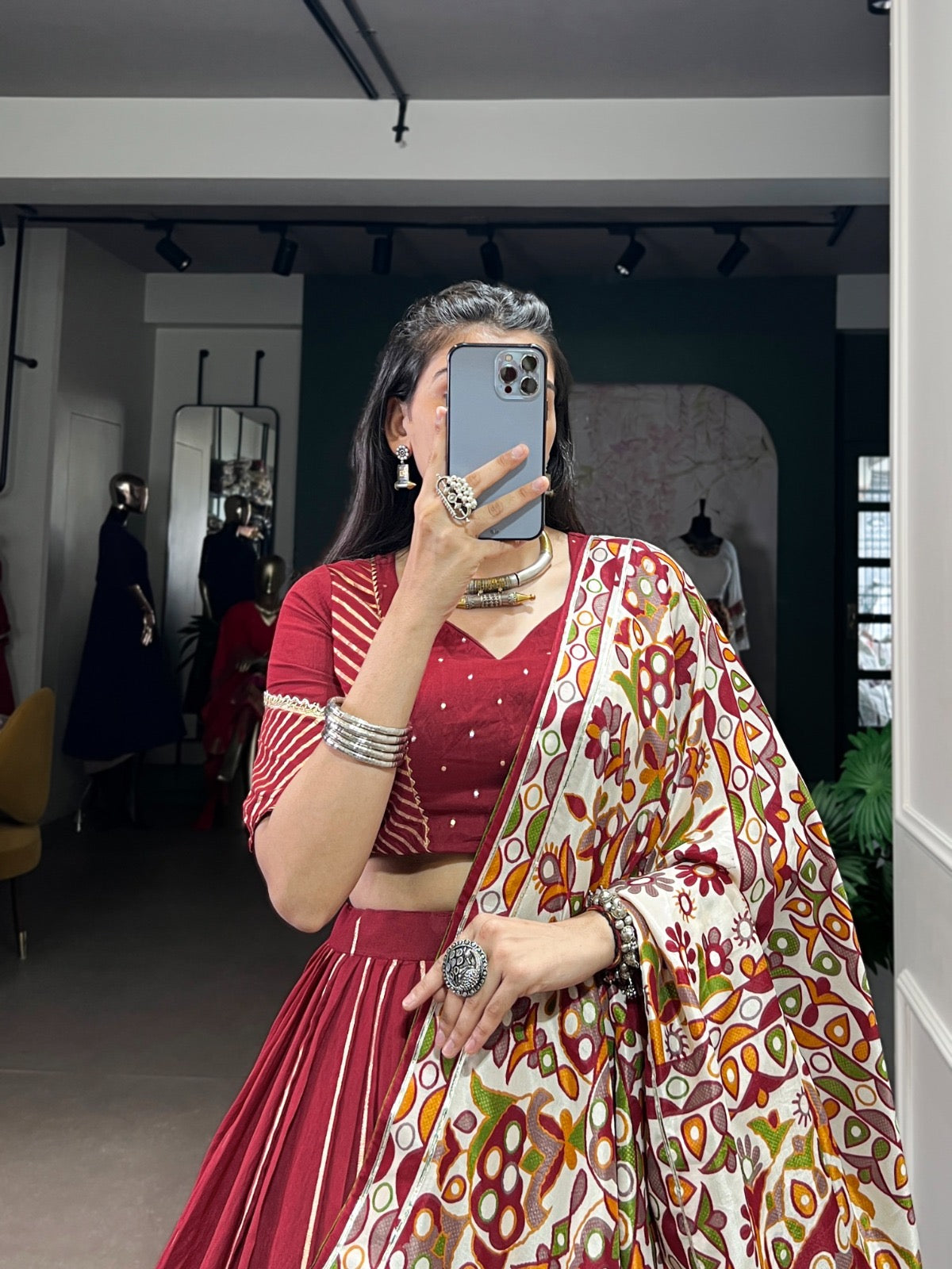 Tradition Golden Weaves Chaniya Choli