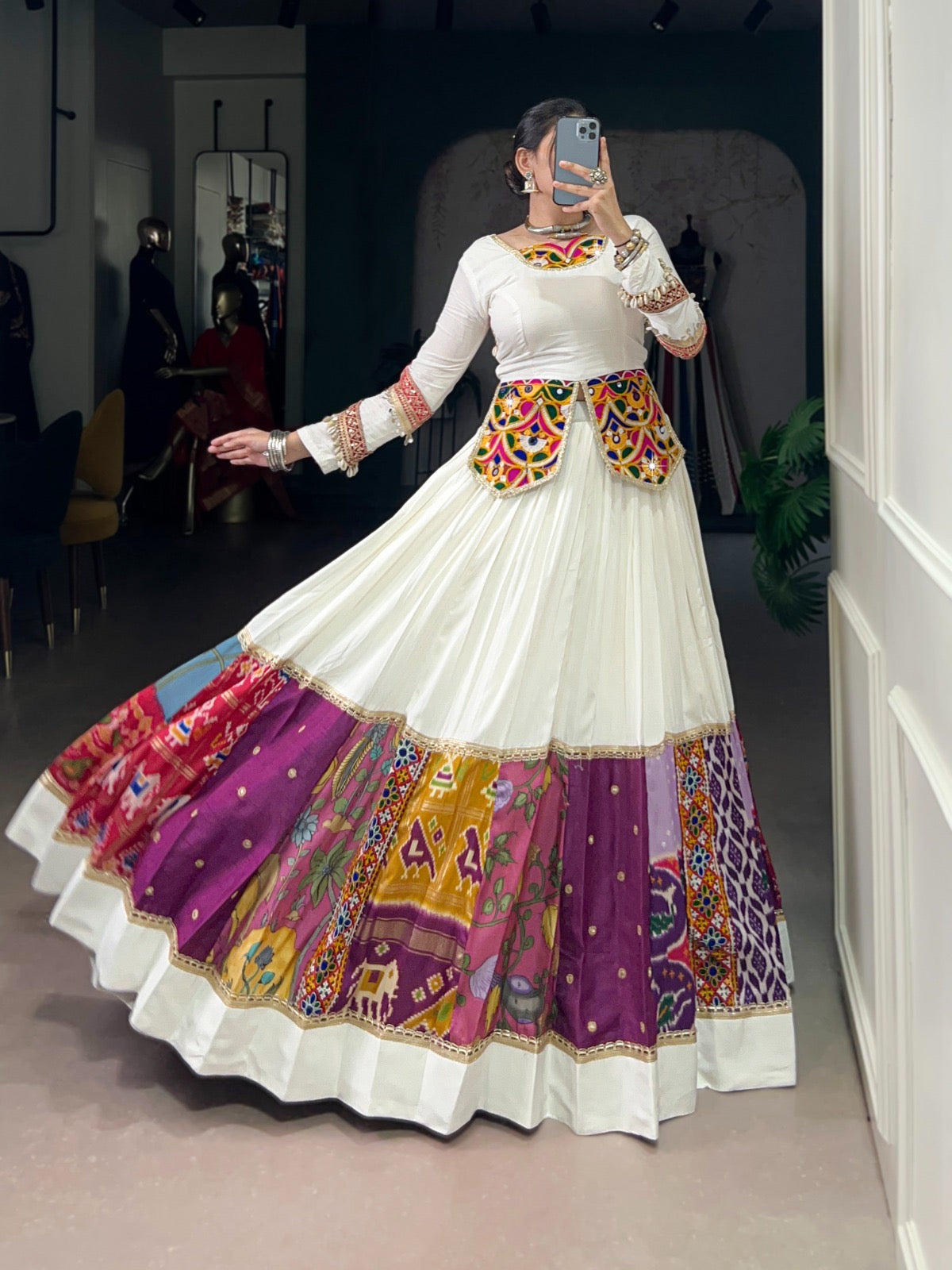 Multicolour Patchwork Chaniya Choli