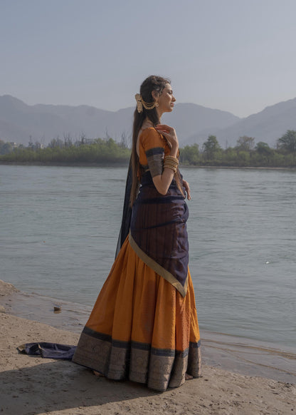 Sundari Intricate Zari Weaving Lehenga