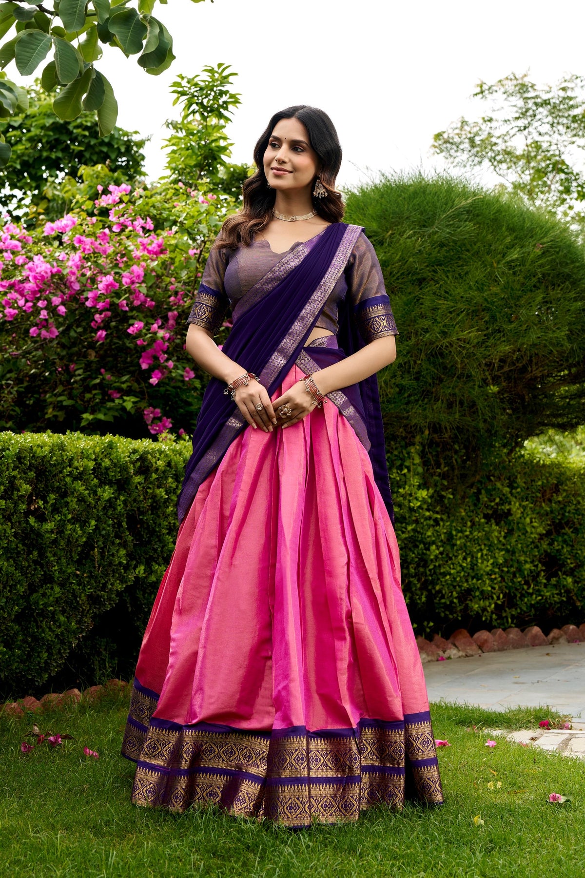 Kanchipuram Zari Weave Lehenga