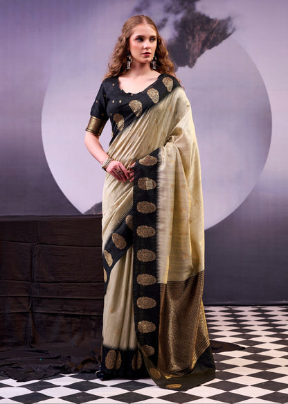 Golden Glow Zari Weave Saree