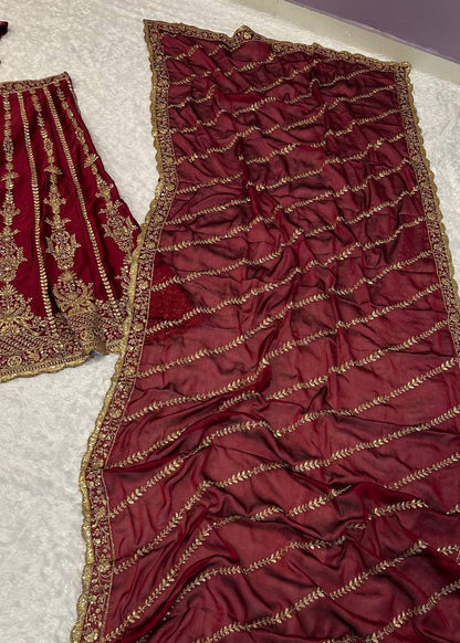 Golden Grace Kasturi Silk Lehenga