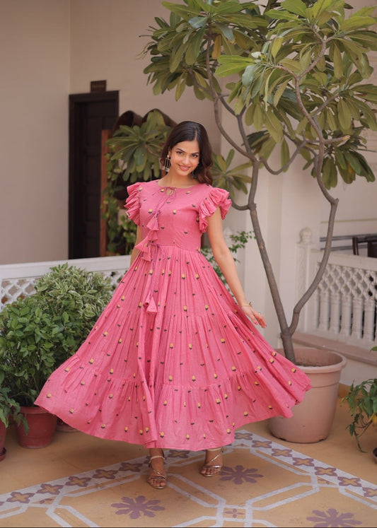 Petal Pop Cotton Twirl Dress